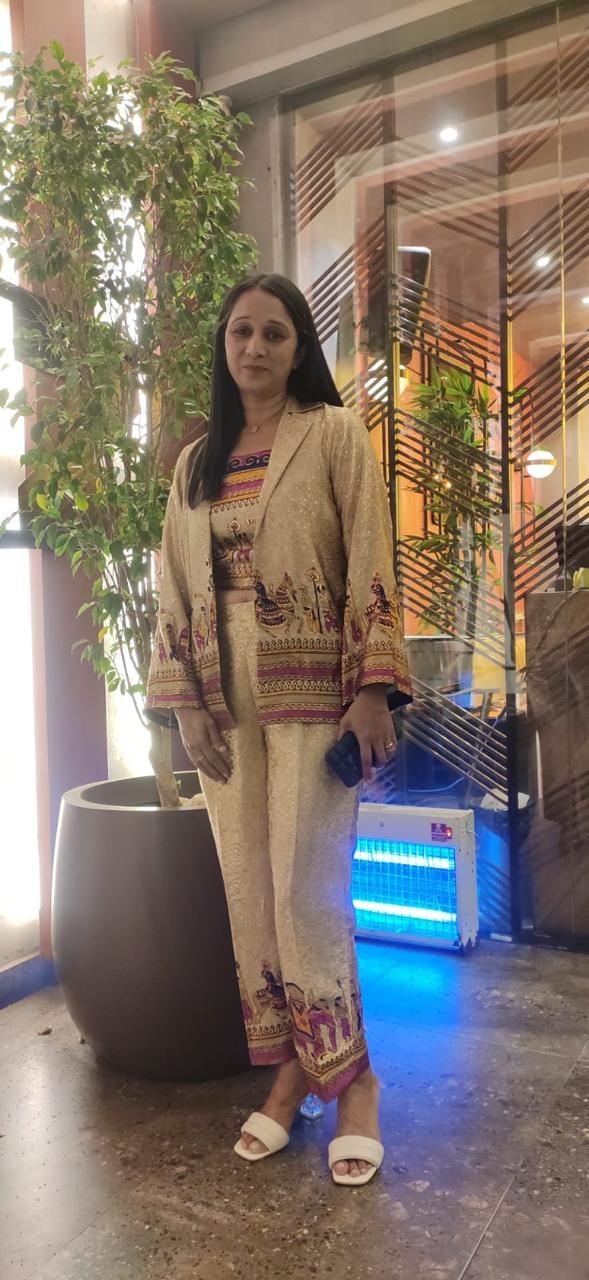 Printed jacket co-ord set